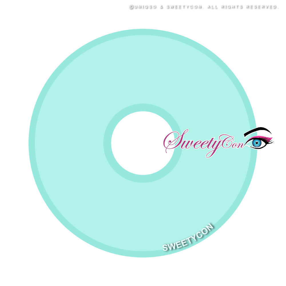Sweety Crazy Turquoise (1 lens/pack)-Colored Contacts-UNIQSO