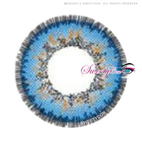 Sweety Poppy Blue (1 lens/pack)-Colored Contacts-UNIQSO