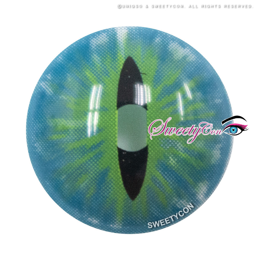 Sweety Crazy Dark Green Demon Eye / Cat Eye (New) (1 lens/pack