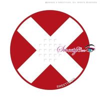 Sweety Crazy White Cross Red Eye (1 lens/pack)
