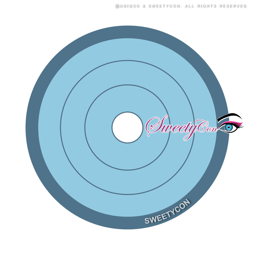 Sweety Rings Blue (1 lens/pack)-Colored Contacts-UNIQSO