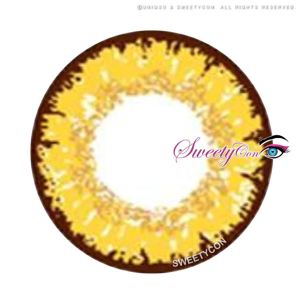 Sweety Queen Gold Yellow (1 lens/pack)-Colored Contacts-UNIQSO