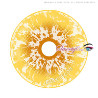 Sweety Crazy White Walker Yellow (1 lens/pack)-Crazy Contacts-UNIQSO