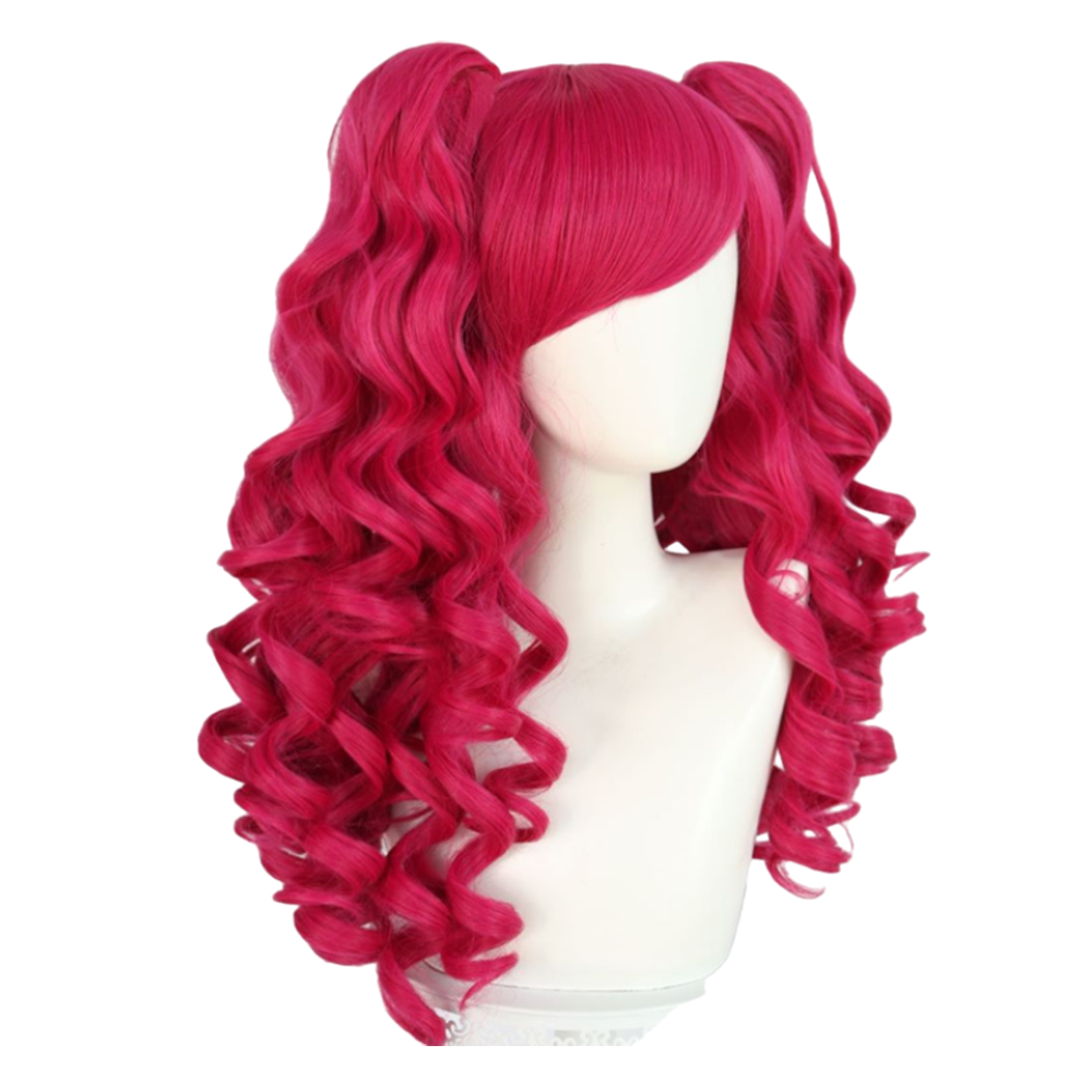 High Quality Pink Curly Twintail Lolita Fashion Wig Everyday