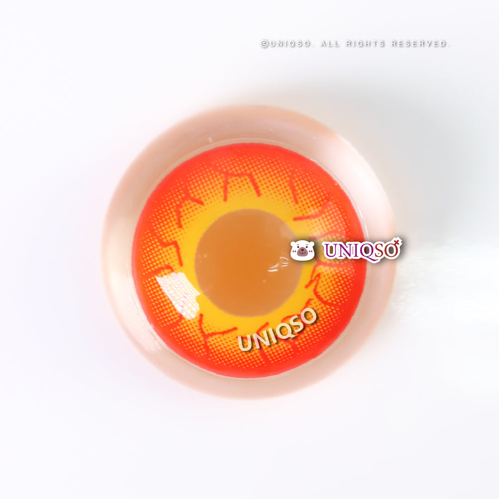Coscon Crazy with Power - Inferno Crack (1 lens/pack)-Crazy Contacts-UNIQSO