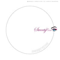 Sweety Sclera 22mm UV White Blind (1 lens/pack)-Colored Contacts-UNIQSO