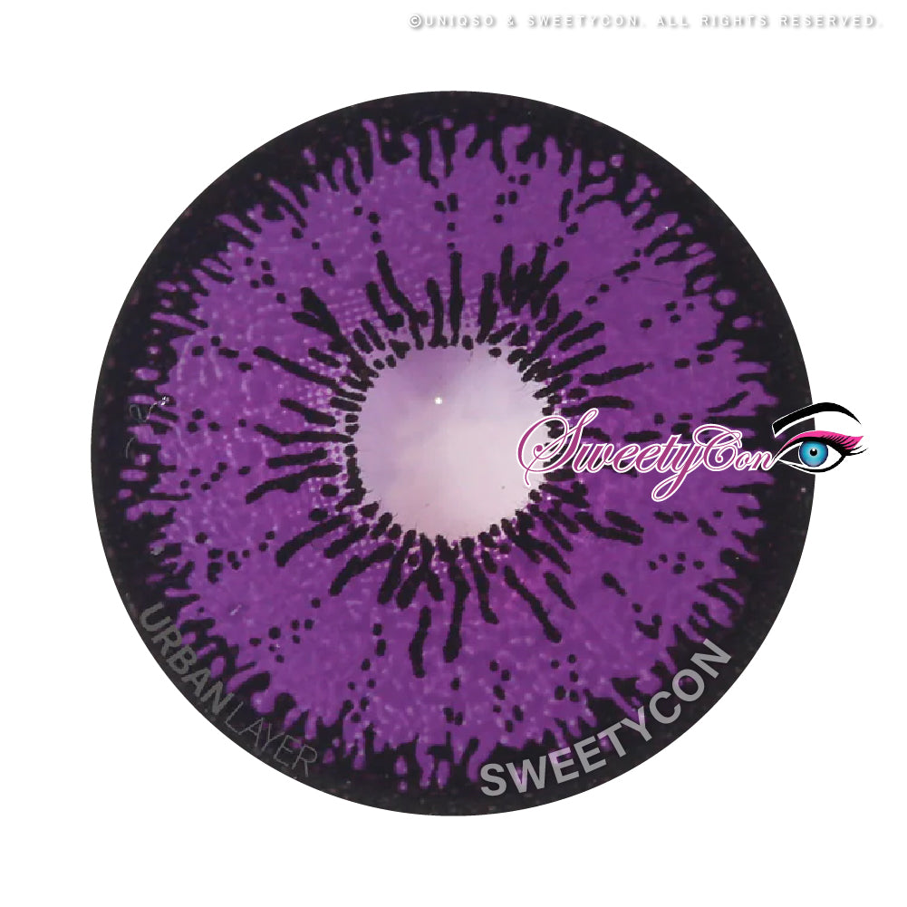 Sweety Mini Sclera Tokyo N Violet(1 lens/pack)-Mini Sclera Contacts-UNIQSO