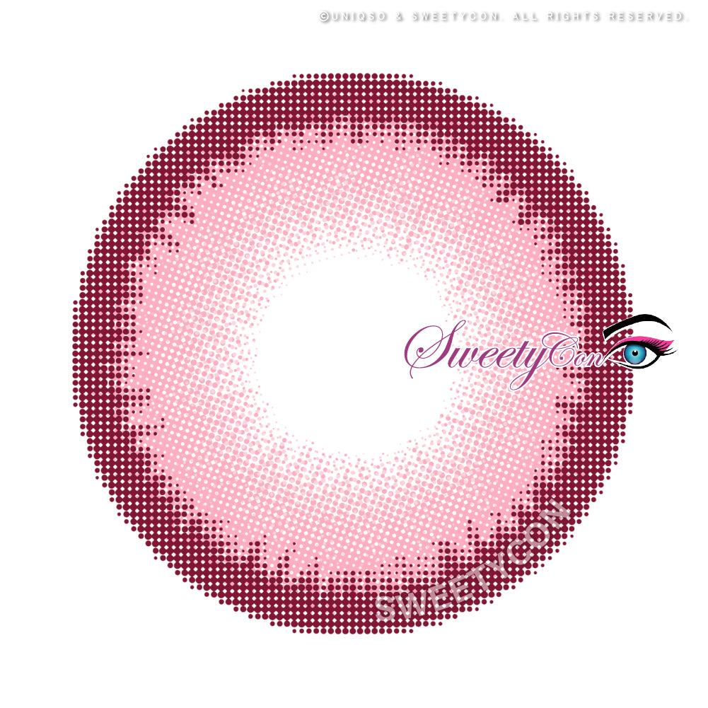 Sweety Halo Pink (1 lens/pack)-Colored Contacts-UNIQSO