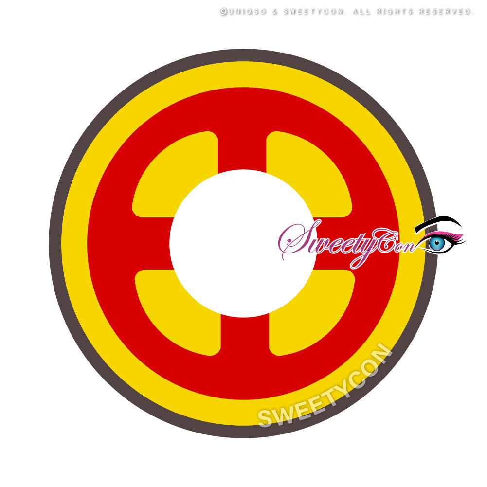 Kazzue Crazy Red Cross Anime Cosplay Colored Contacts-UNIQSO