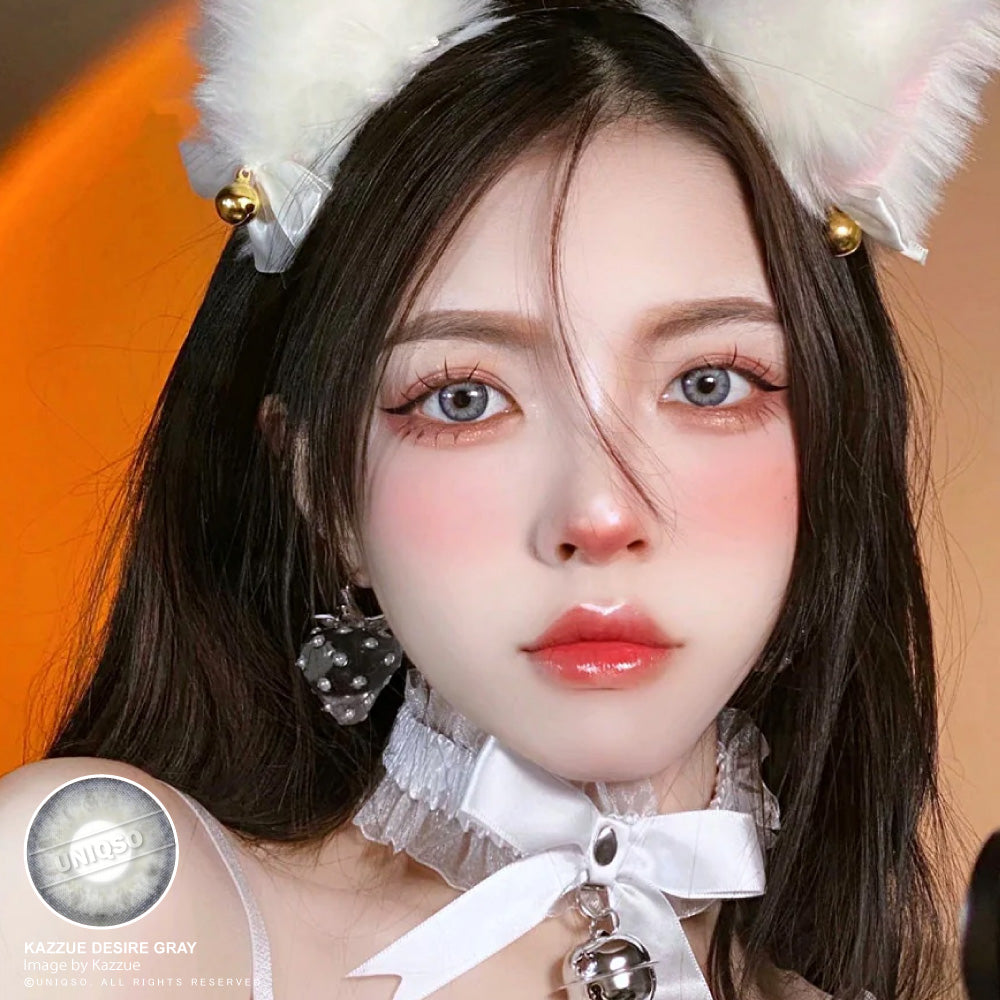 Kazzue Desire Grey colored contacts