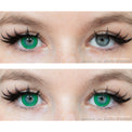 Kazzue Intense Pop Green colored contacts