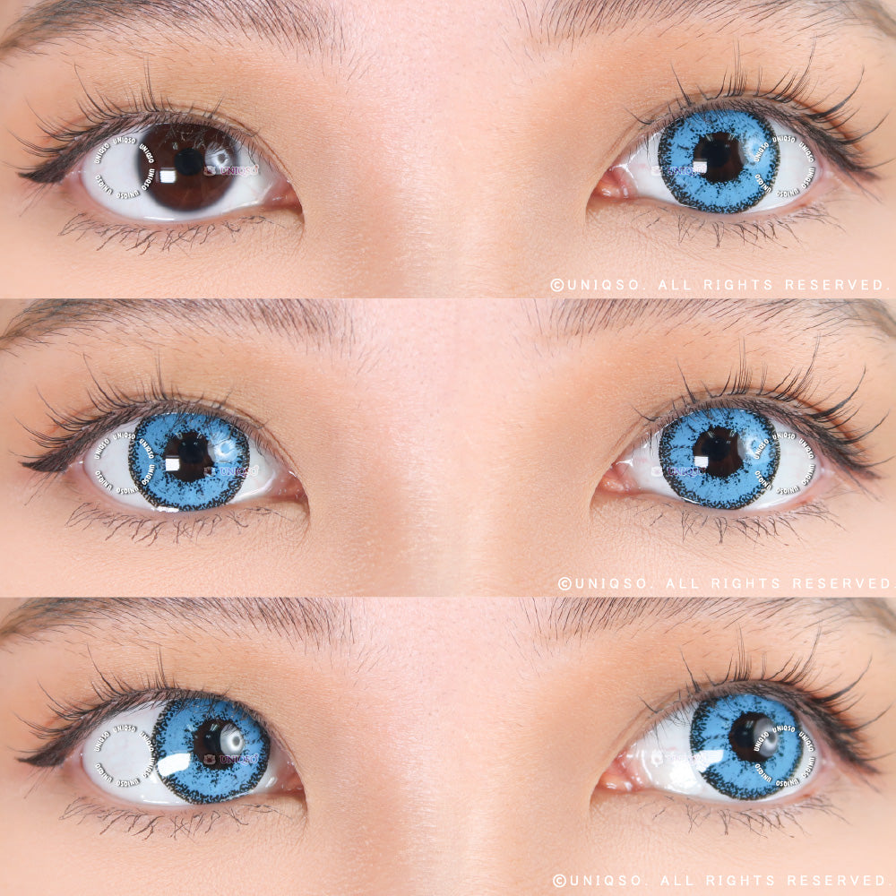 Kazzue Vivid Brilliant Blue Colored Contacts – UNIQSO