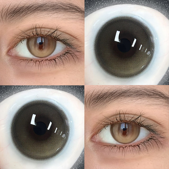 Sweety Frostveil Amber Brown (1 lens/pack)-Colored Contacts-UNIQSO