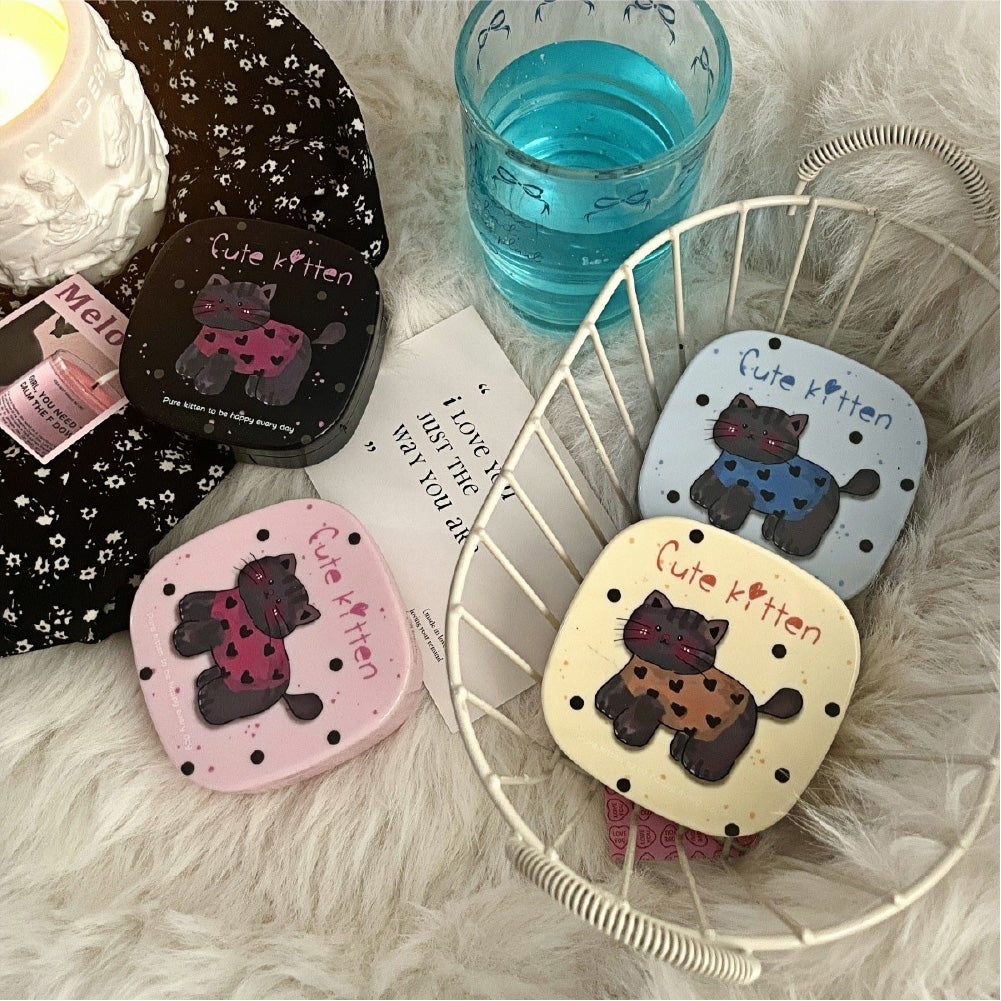 Lens Case Travel Kit - Happy Cute Kitten-Lens Case-UNIQSO