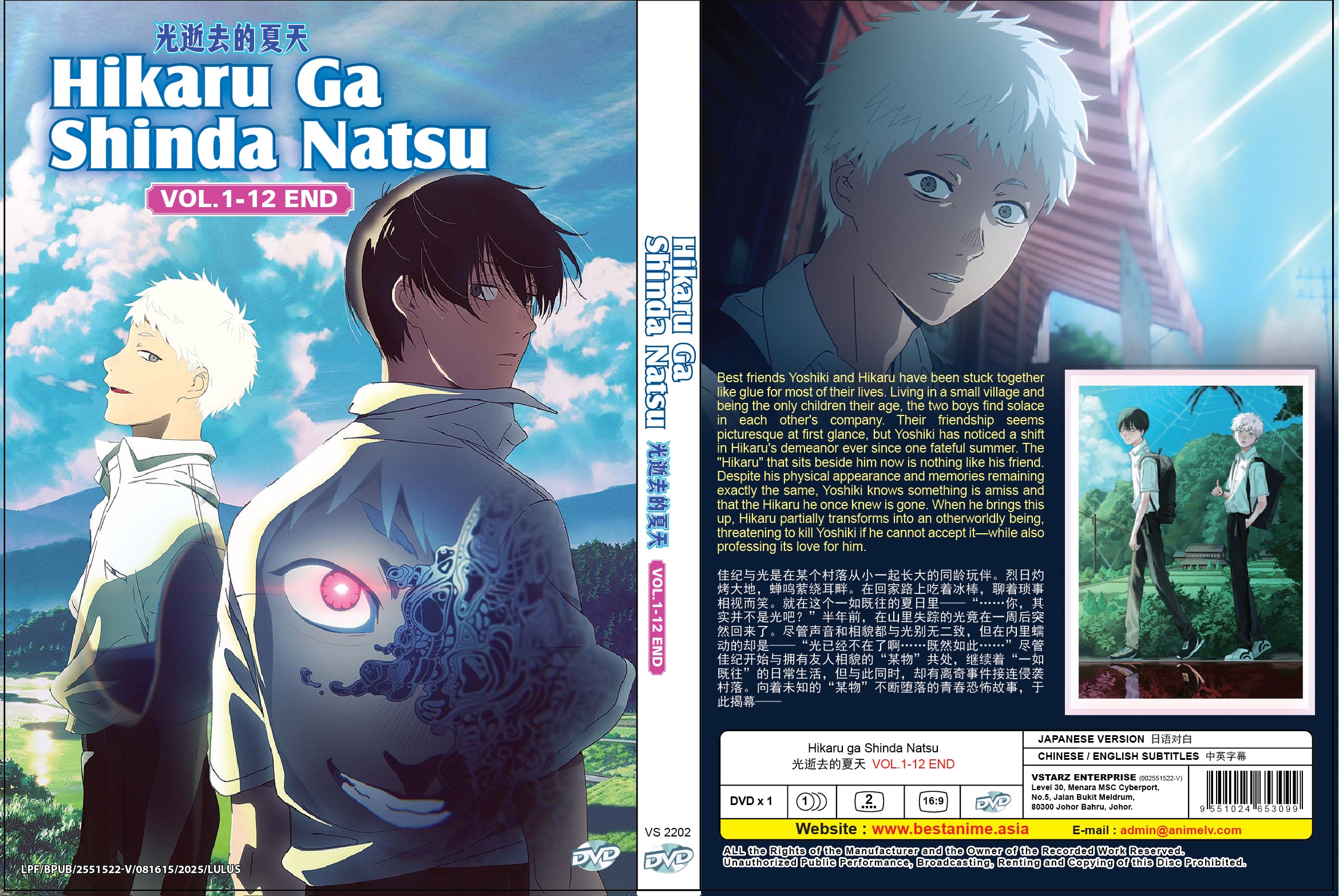Original DVD - Hikaru ga Shinda Natsu Vol.1-12 End – UNIQSO