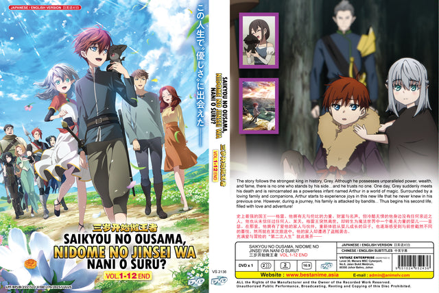 Original DVD - Saikyou no Ousama, Nidome no Jinsei wa Nani o Suru Vol.1-12 End-DVD-UNIQSO
