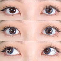 Sweety 3 Tones Blue Hazel colored contacts
