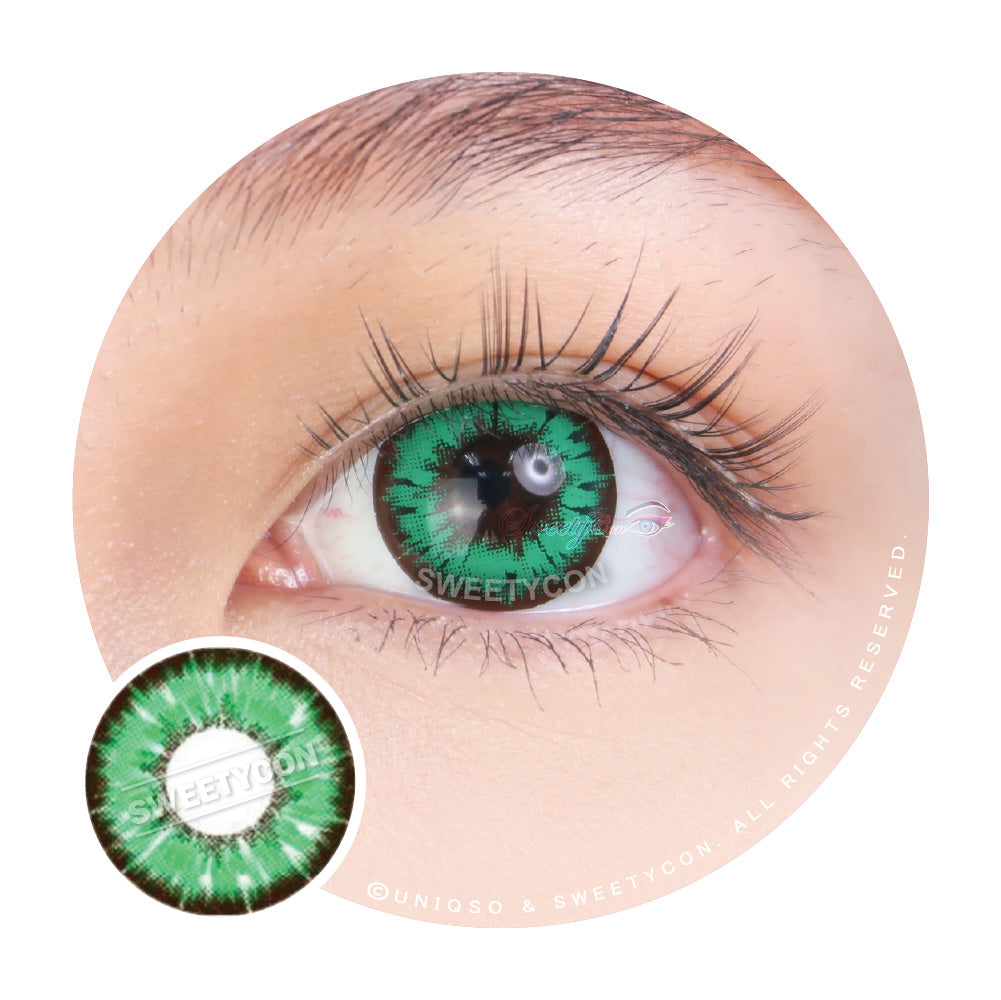 Vibrant Sweety Akaten Green Colored Contacts for Cosplay & Anime