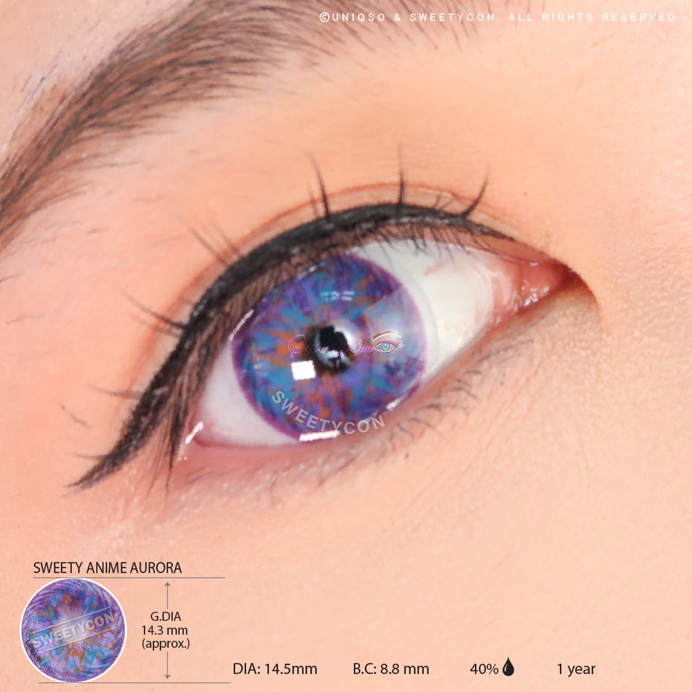 Sweety Anime Aurora (1 lens/pack)-Colored Contacts-UNIQSO