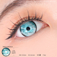 Sweety Anime Sora Blue (1 lens/pack)-Colored Contacts-UNIQSO