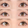 Sweety Anime Tear Orange Gold (1 lens/pack)-Colored Contacts-UNIQSO