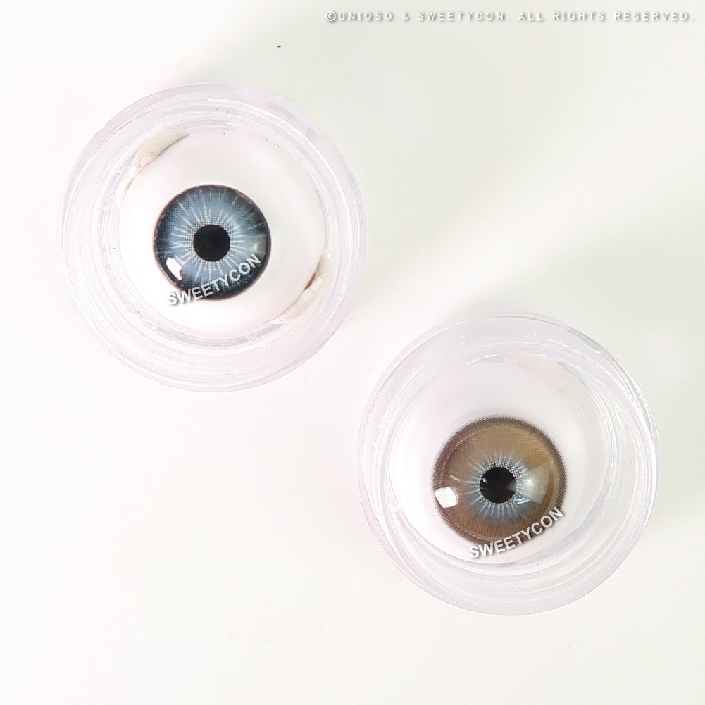 Sweety Anime Tear Orange Gold (1 lens/pack)-Colored Contacts-UNIQSO