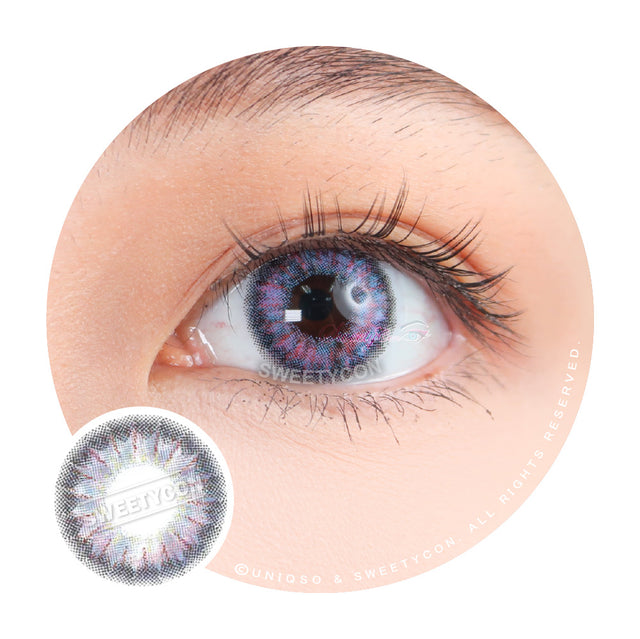 Sweety Aurora Violet colored contacts