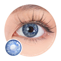 Sweety Blossom Blue Margarita (1 lens/pack)-Colored Contacts-UNIQSO