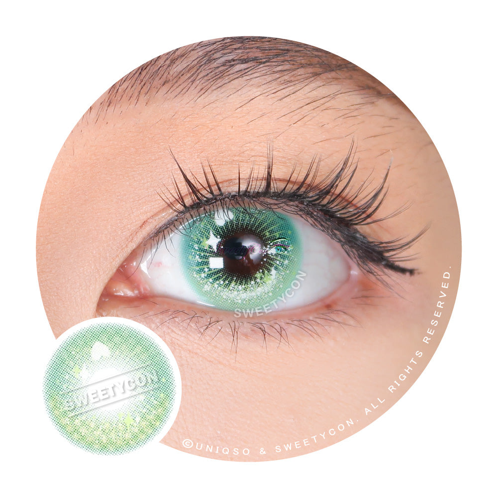 KINJO　One's eyes ～6　　Uniqueキャンバス Sweety Crazy Candy Pop Green Colored Contacts – UNIQSO