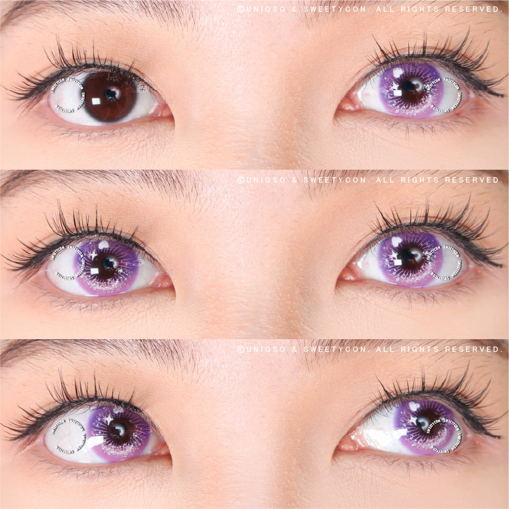 Sweety Crazy Candy Pop Violet Colored Contacts – UNIQSO