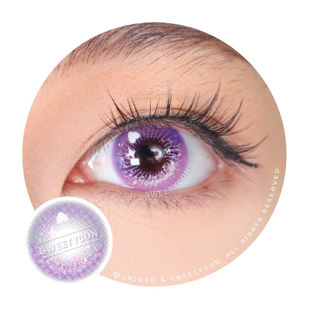 あいか Sweety Crazy Candy Pop Violet Colored Contacts – UNIQSO