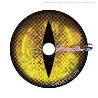 Sweety Crazy Gold Demon Eye / Cat Eye (New) (1 lens/pack)-Crazy Contacts-UNIQSO