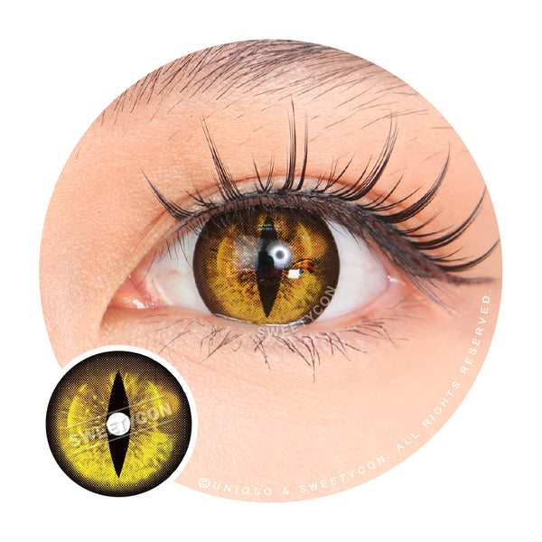 Gold Demon Eye Contacts | Demon Eye Contacts | With Prescription