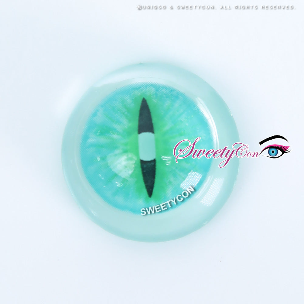 Green Cat Eye Contacts | Demon Eye Contacts | With Prescription