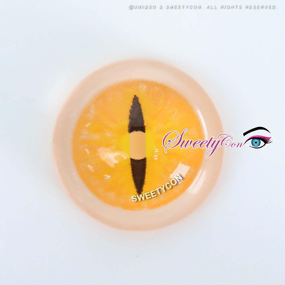 Orange Cat Eye Contacts | Demon Eye Contacts | With Prescription