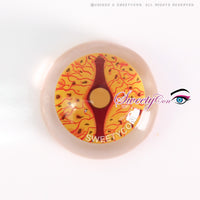 Sweety Crazy Orange Dragon Eyes (1 lens/pack)-Crazy Contacts-UNIQSO