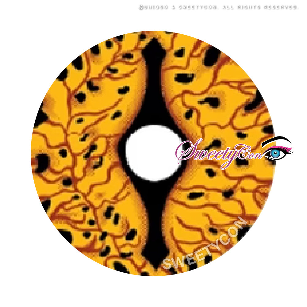 Sweety Crazy Orange Dragon Eyes (1 lens/pack)-Crazy Contacts-UNIQSO