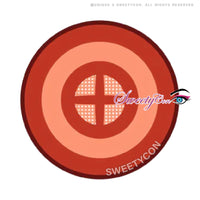 Sweety Crazy Red Target (1 lens/pack)-Crazy Contacts-UNIQSO