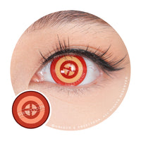 Sweety Crazy Red Target (1 lens/pack)-Crazy Contacts-UNIQSO