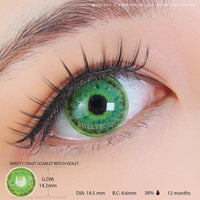 Sweety Crazy Scarlet Witch Green (1 lens/pack)-Crazy Contacts-UNIQSO