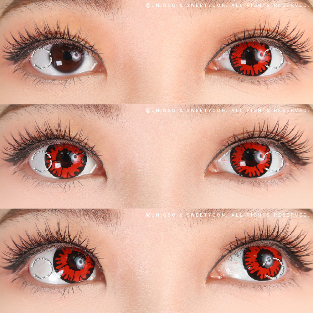 UV Twilight Volturi Vampire | Glow In The Dark Red Color Contacts