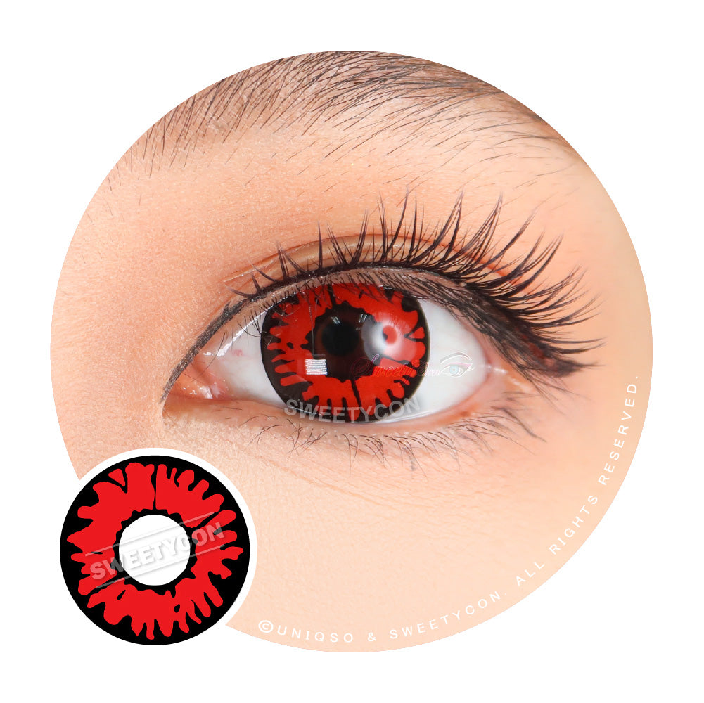 UV Twilight Volturi Vampire | Glow In The Dark Red Color Contacts