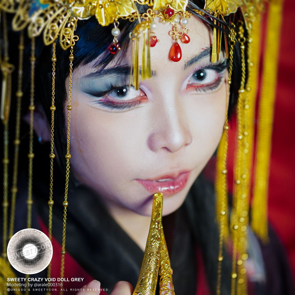 Sweety Crazy Void Doll Grey | Halloween Zombie/ Doll Contacts – UNIQSO