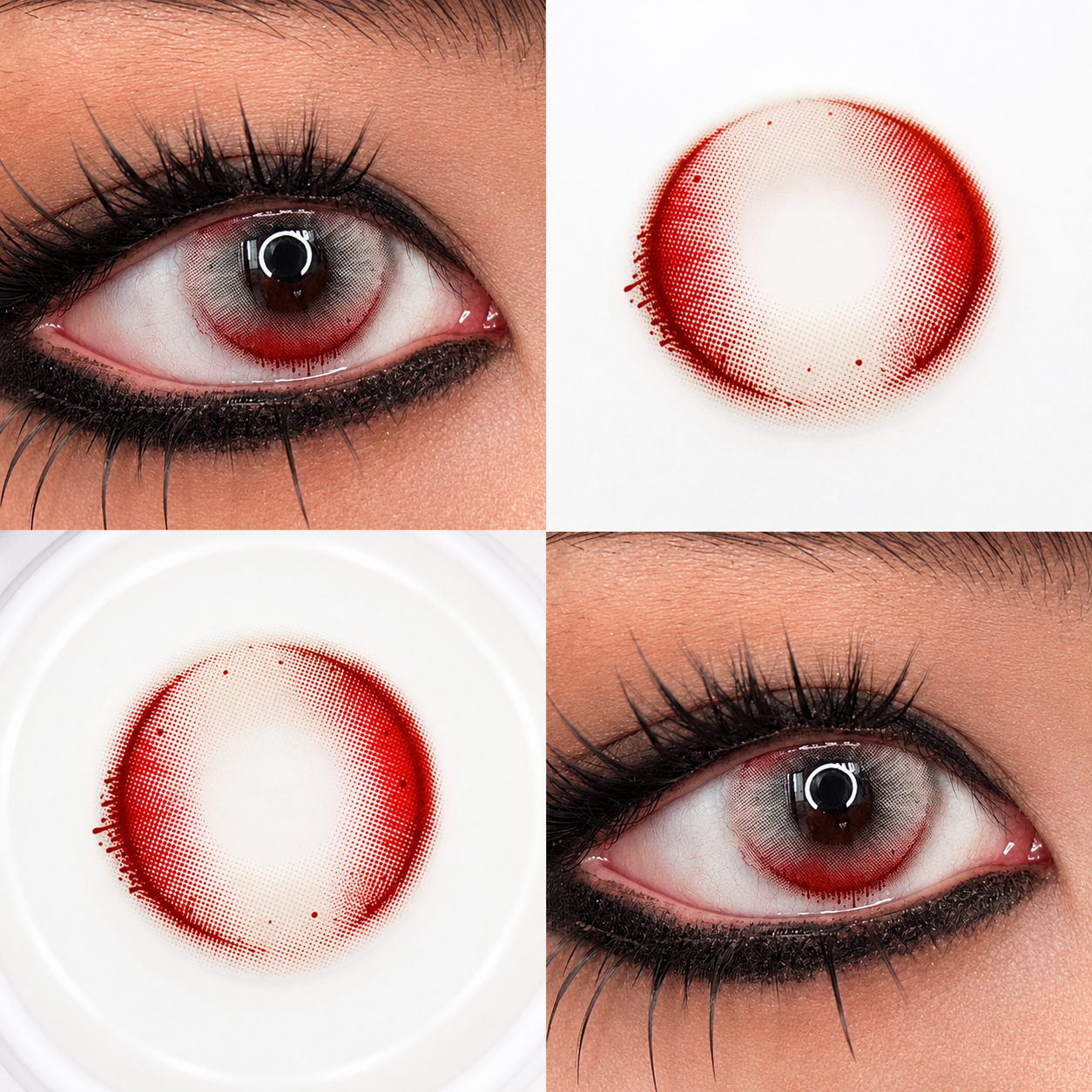 Sweety Crazy Witch Tears Red | Colored Contacts For Halloween Sweety Crazy Witch Tears Red | Colored Contacts For Halloween