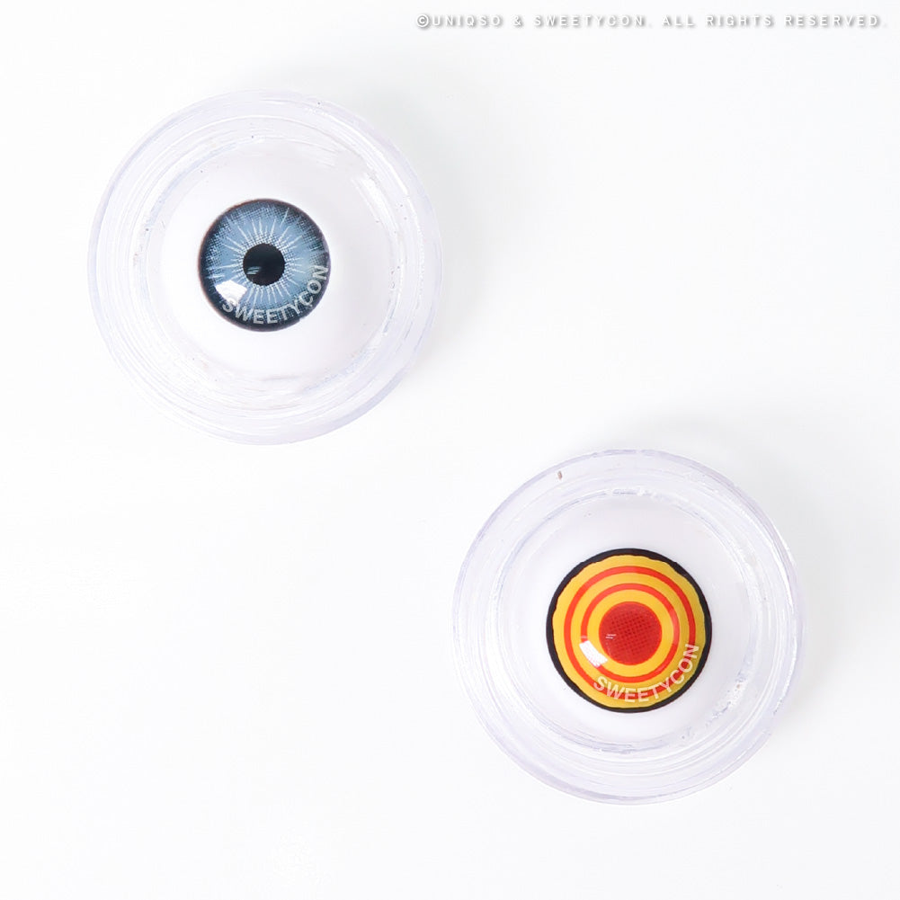 Sweety Crazy Yellow Rings V2 Anime Cosplay Contacts - UNIQSO