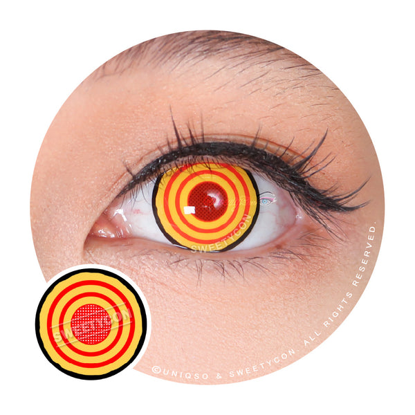 Sweety Crazy Yellow Rings V2 Anime Cosplay Contacts - UNIQSO