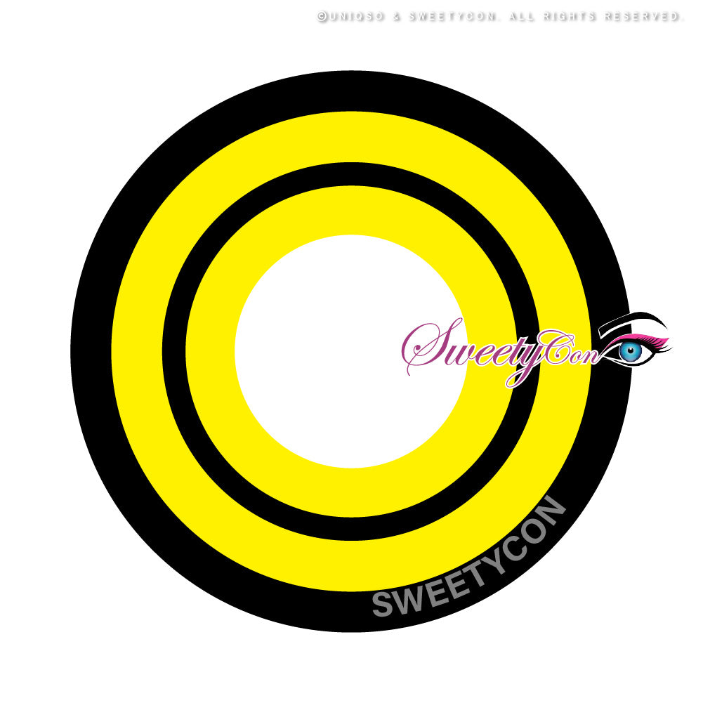 Sweety Crazy Yellow Rings V3 (1 lens/pack)-Crazy Contacts-UNIQSO