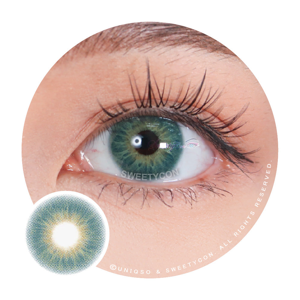 Hazel Green Contacts: Stunning Green Yellow Contact Lenses – UNIQSO