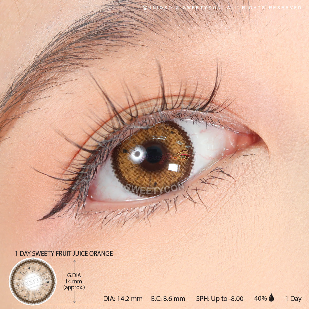 Sweety Fruit Juice Orange | Colored Contacts – UNIQSO