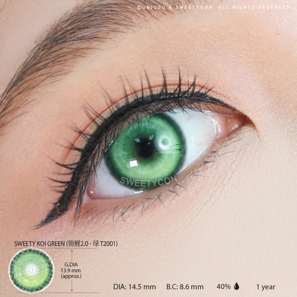Sweety Koi Green-Anime Cosplay Contacts-US Fast Shipping – UNIQSO